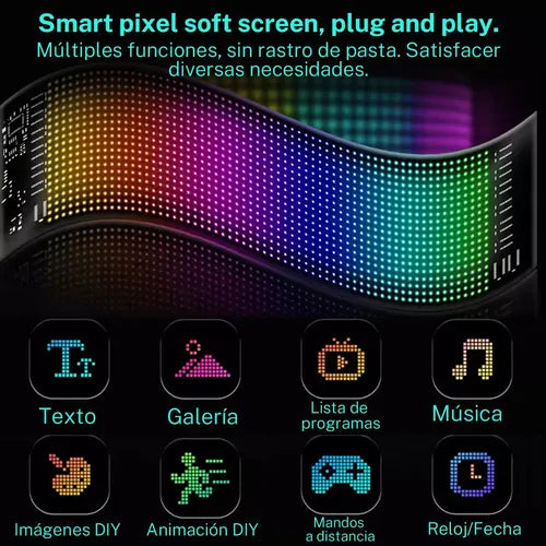 Kit Completo de Pantalla LED con Luz Devil Eyes 2 Piezas (37.4x9.2cm)