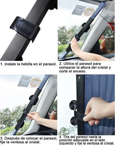 Parasol Retráctil para Parabrisas – Protección Solar Efectiva y Ajustable