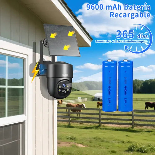 Cámara de Seguridad Exterior Solar 5MP con SIM 4G - Alta Definición y Conectividad