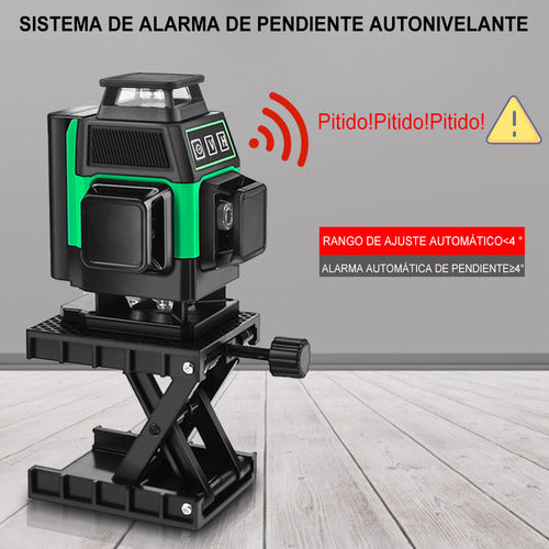 Nivel Láser Autonivelante 25m de 4D con 16 Líneas para Precisión Exacta - Shawty S0035G