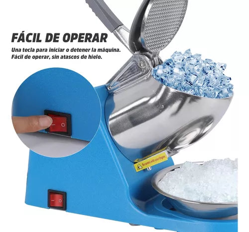 Máquina Trituradora de Hielo Profesional – Raspados Fáciles al Instante