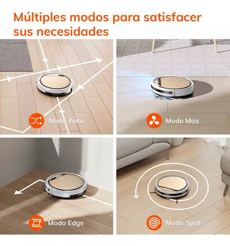 Aspiradora Trapeadora Robot ILIFE V5s Plus Dorada - Control Remoto y por Voz, Eficaz en Todos los Pisos