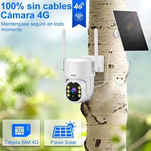 Cámara de Seguridad Wireless G2007 para Exteriores con SIM 4G