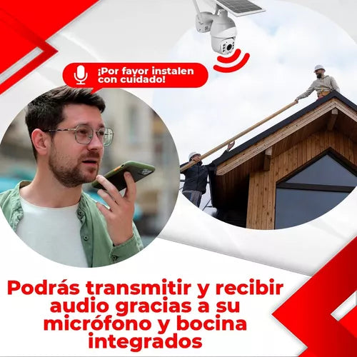 Cámara Cctv 4g Wifi Video Hd Panel Solar Autónoma