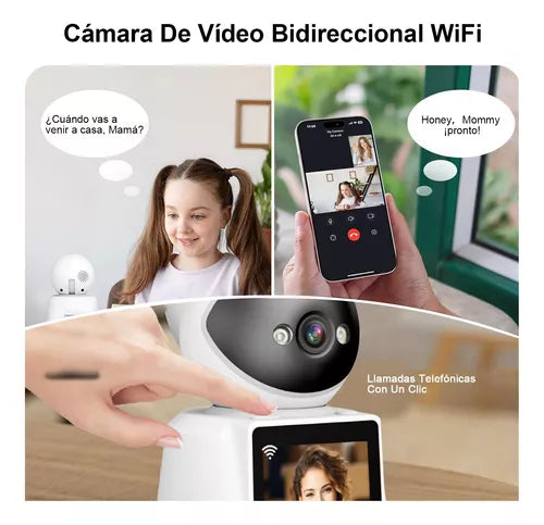 Cámara De Seguridad Wifi Videollamada Bidireccional Dytimeem - Metacompras