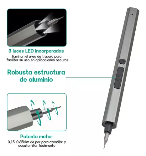 Kit de Desarmadores Eléctrico de Precisión 82 en 1 - Potente, Portátil y Magnético