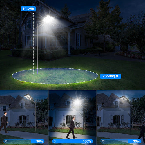 Luz Led Solar Exterior Iluminación Brillante 1800w