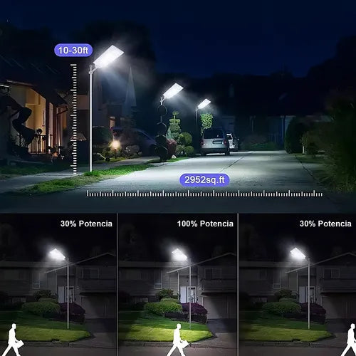 Lámpara Solar LED para Exteriores 6000W - Ilumina Tu Jardín Eficientemente