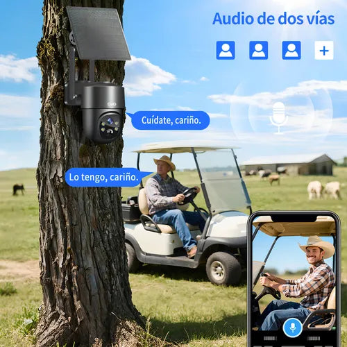 Cámara de Seguridad Exterior Solar 5MP con SIM 4G - Alta Definición y Conectividad
