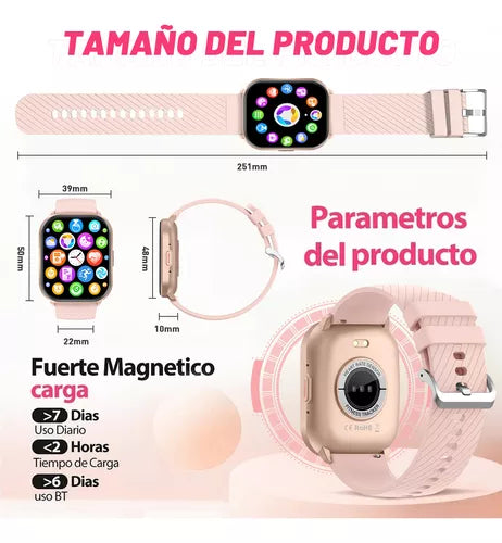 Smartwatch De 2 Pulgadas Auricular Bluetooth Smart