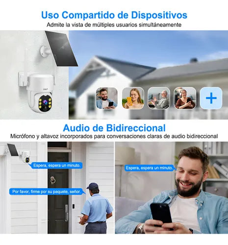 Cámara de Seguridad Wireless G2007 para Exteriores con SIM 4G