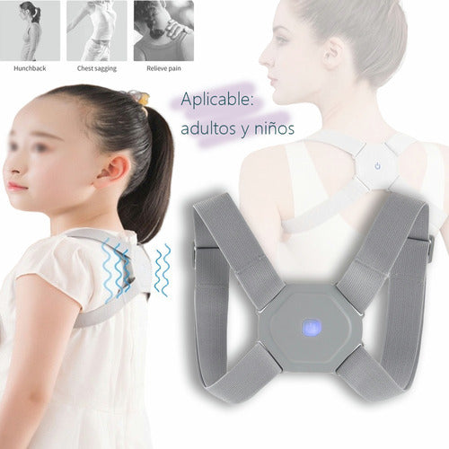 Corrector de Postura Ergonómico con Recordatorio Inteligente de Vibración