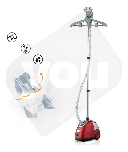 Plancha De Vapor Vertical Profesional Rojo - Resultados Rápidos y Eficientes