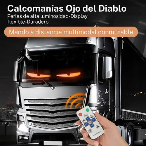 Pantalla Flexible Programable LED Devil Ojos 120x16.6cm para Publicidad