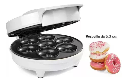 Máquina de Donas 1200W para Desayuno en Casa - Fácil y Rápida de Usar