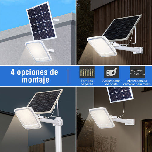 Lámpara LED Solar 300W para Alumbrado Público - Resistente al Agua y Control Remoto