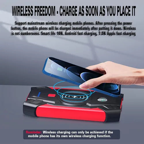 Arrancador de Batería Portátil Digital 39800mah para Auto y Coche