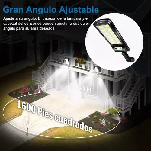 Lampara Led Solar Suburbana Exterior Luminaria - Metacompras