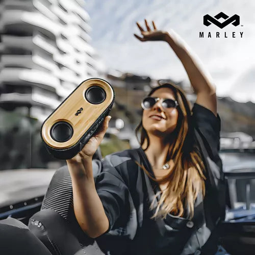 Bocina Bluetooth House of Marley JA021SB Portátil A Prueba de Agua con Sonido Potente