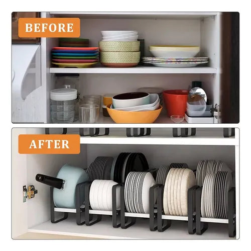 Organizador de Platos Multiusos para Cocina - Soporte Práctico y Funcional