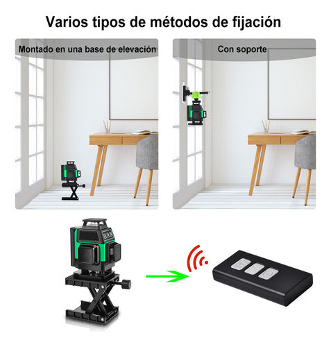 Nivel Láser Autonivelante 25m de 4D con 16 Líneas para Precisión Exacta - Shawty S0035G