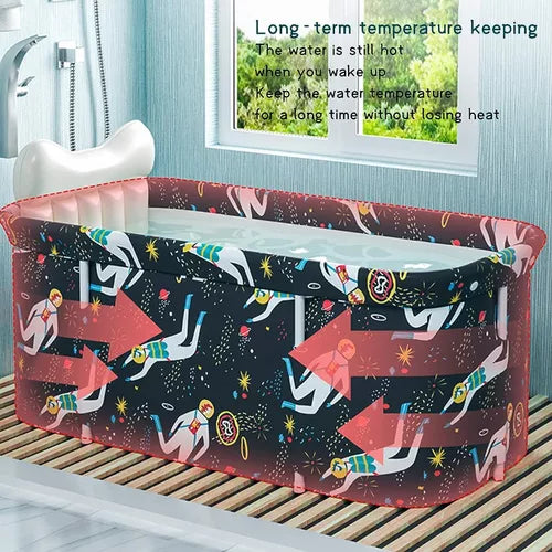 Tina Plegable Bañera Spa Adulto Niños,portátil Baño Caliente - Metacompras