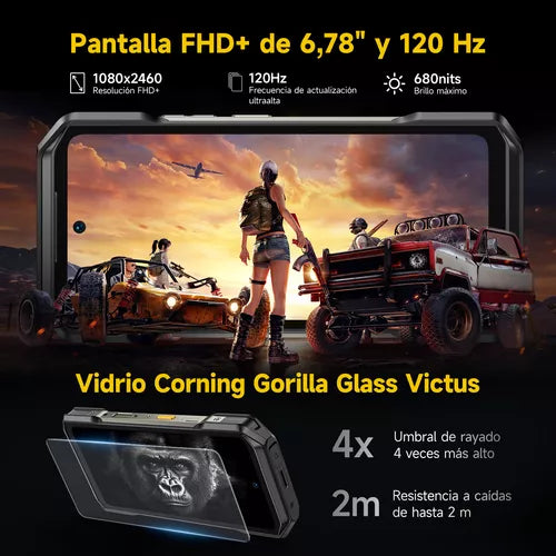 Celular Ulefone Armor 27T con Cámara Térmica FLIR y Carga Inalámbrica 30W