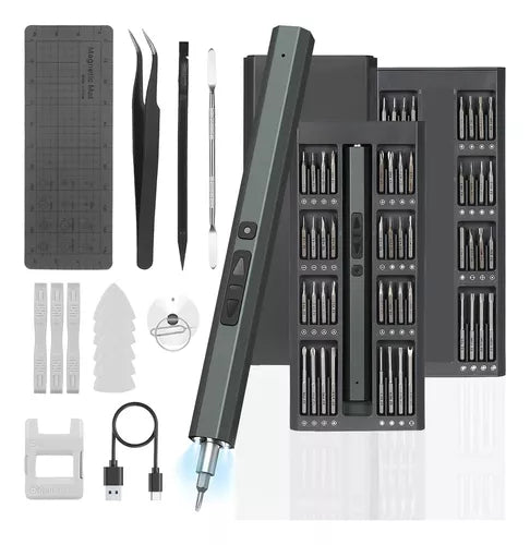 Kit de Desarmadores Eléctrico de Precisión 82 en 1 - Potente, Portátil y Magnético