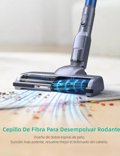 Aspiradora inalámbrica 6 en 1 Greenote GSC50 23Kpa 200W gris y azul