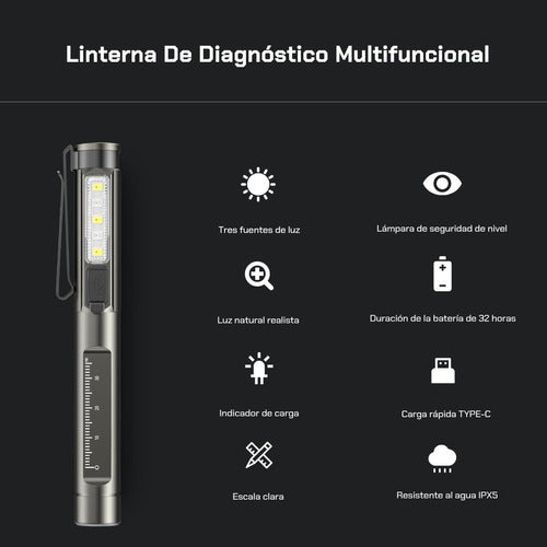 Lámpara Médica Ultravioleta Recargable 3 en 1 – Diagnóstico Preciso