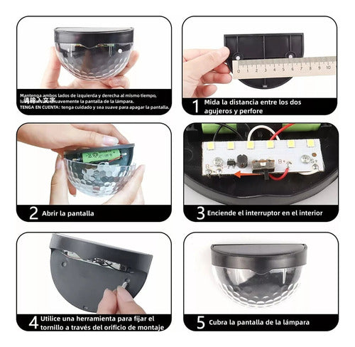 Paquete Especial 4 Lámparas LED Solares para Jardín – Luz Cálida y Eficiente