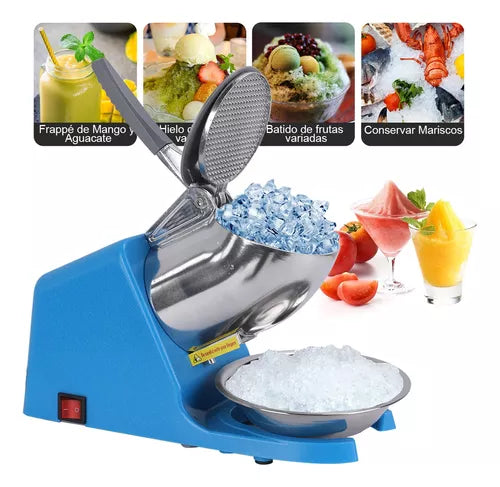 Máquina de Raspados de Hielo en Acero Inoxidable - Potente y Fácil de Limpiar
