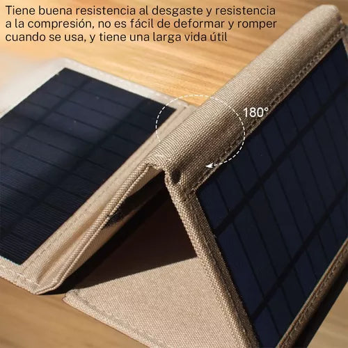 Panel Solar desplegable sport 10W 5V 2 puertos USB - Metacompras