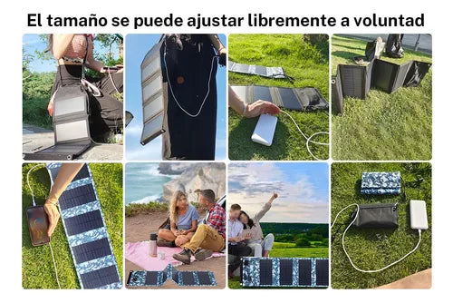 Panel Solar desplegable sport 10W 5V 2 puertos USB - Metacompras