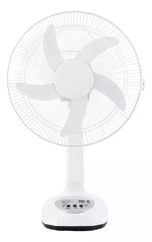 Ventilador Solar Recargable De Mesa Cargador De Celular