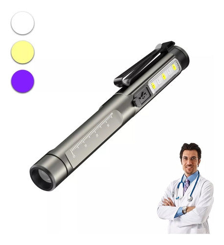 Lámpara Médica Ultravioleta Recargable 3 en 1 – Diagnóstico Preciso
