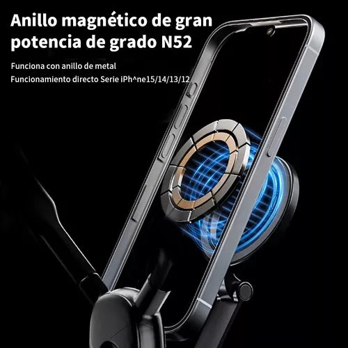Soporte Magnético para Teléfonos con Cuello de Aleación - Libre tus Manos al Grabar