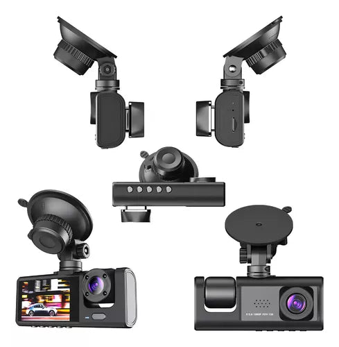 Cámara triple de 2 pulgadas con grabación en bucle y visión nocturna