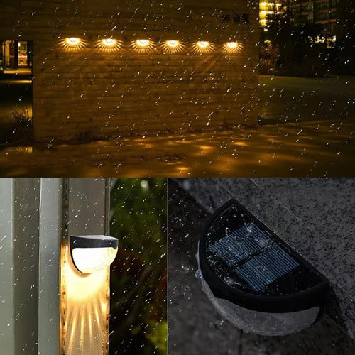 Paquete Especial 4 Lámparas LED Solares para Jardín – Luz Cálida y Eficiente