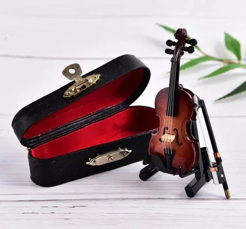 Mini Violín De Colección Decoración Regalo Miniatura Arte - Metacompras