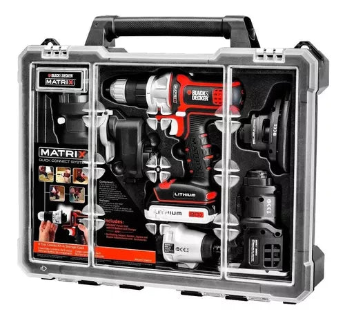 Kit Atornillador Taladro 20v Matrix 6acc Black & Decker - Metacompras