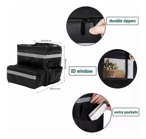 Mochila Térmica Multifuncional para Entregas - Aislante, Expandible, Impermeable