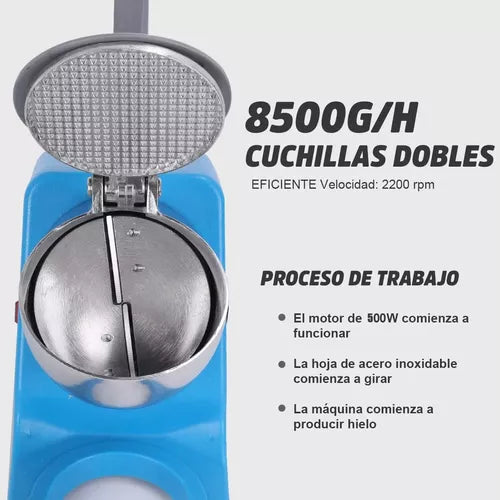Máquina Trituradora de Hielo Profesional – Raspados Fáciles al Instante