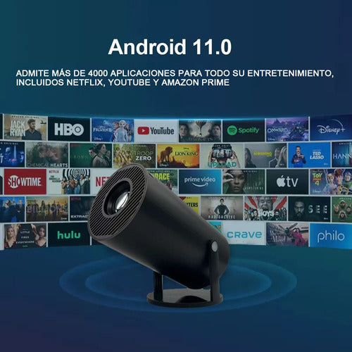 Proyector Mini HY300 Full HD 200 ANSI, Portátil y Smart Android 11.0