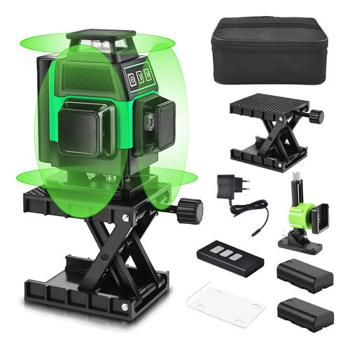Nivel Láser Autonivelante 25m de 4D con 16 Líneas para Precisión Exacta - Shawty S0035G