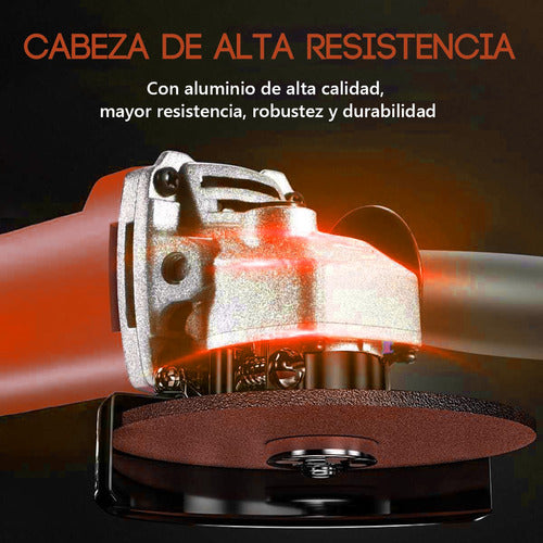 Esmeriladora Angular 2000 W 3 en 1: Amoladora, Motosierra y Lijadora Profesional