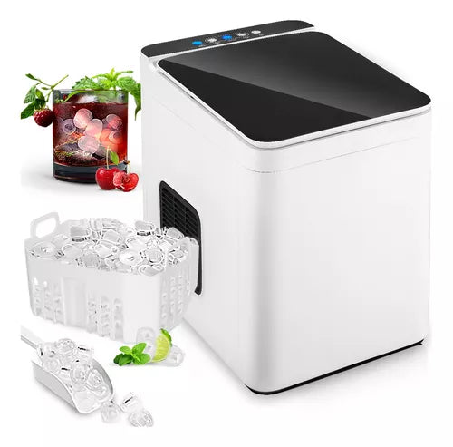 Máquina Para Hacer Hielo Eléctrica 15kg en 24h - Producción Rápida y Autolimpiante