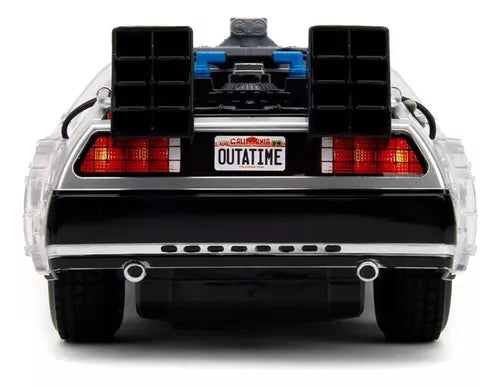 DeLorean DMC RC Volver al Futuro 1:16 con Luz y Control Remoto