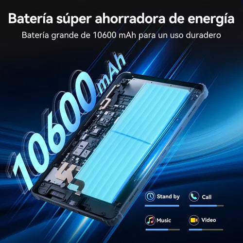 Tablet CUBOT Tab KingKong 10.1" Resistente IP68, 256GB y 8GB RAM