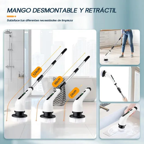 Cepillo eléctrico recargable para limpieza sin esfuerzo y eficacia superior